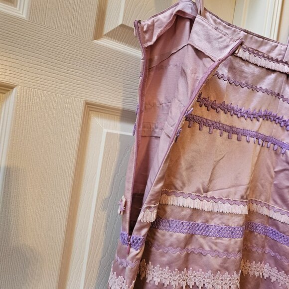 Moschino Cheap and Chic Pink Purple Lace Dress 90s 10 - Picture 11 of 14